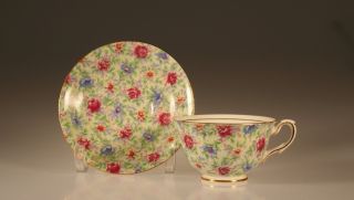 Taylor And Kent Rose Chintz Cup And Saucer,  England