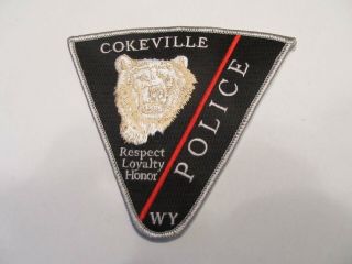 Wyoming Cokeville Police Patch