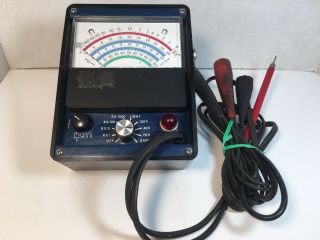 Vintage Volt Ohm Amp Meter Lpm Electronics Tester 4 Lead