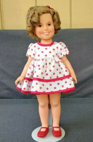 Vintage 1972 Ideal Shirley Temple Doll - Red & White Polka Dot Dress