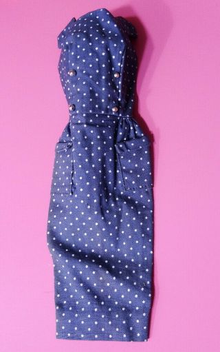 Vintage Barbie Blue Polka Dot Sheath Dress