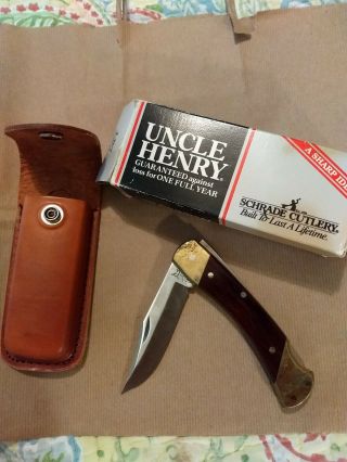 Uncle Henry Schrade Cutlery Lb7 Bear Paw Lockback Knife