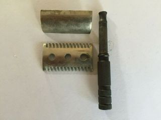 RARE VINTAGE ANTIQUE METAL SAFETY RAZOR MADE IN GERMANY 4