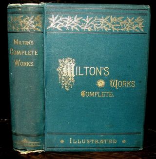 C1870 John Milton Paradise Lost Antique Gustave Dore Victorian Fine Binding Book