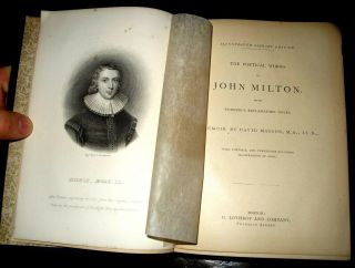 c1870 JOHN MILTON Paradise Lost ANTIQUE Gustave Dore VICTORIAN Fine Binding BOOK 5