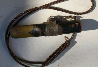 Antique Duck Call Dated 3 - 14 - 1916 Waterfowl Unknown Maker Hanson Broadbill