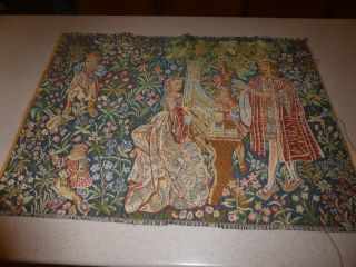 Vintage Woven Belgian Tapestry 20x26 "