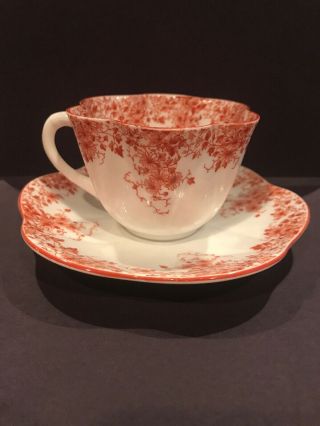 Vintage Shelley Dainty Orange Tea Cup & Saucer