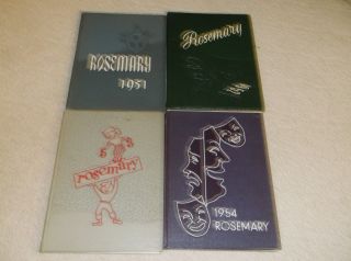 1951,  1952,  1953,  1954 Urbana High School Yearbooks Urbana Illinois Choice Book