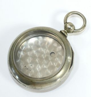 Antique Large Dueber Silverine 18 Size Keywind Pocket Watch Case Py08