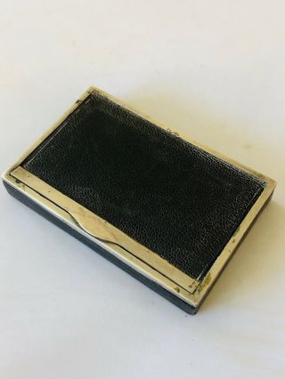 Antique Silver And Leather Business Card Holder,  Carl Hiess Wein,  900 4