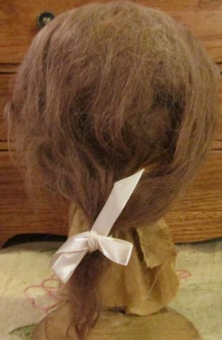 G207 Antique 11 " Gorgeous Mohair Doll Wig For Antique Bisque Doll