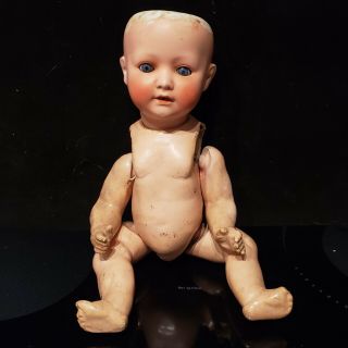 Antique 14 " Heubach Koppelsdorf Bisque Head Character Child Doll 320 2/0