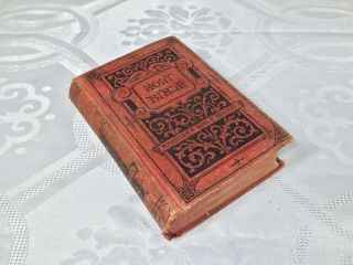 Antique 1887 Holy Bible Old And Testaments American Bible Society