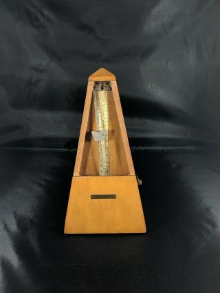 Antique Vintage Seth Thomas Wooden Metronome