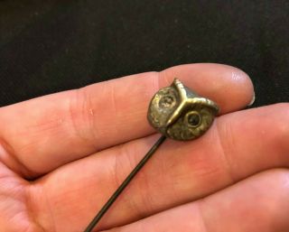 Antique Victorian Owl Stick Pin