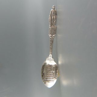 Scarce Sterling Silver Souvenir Spoon,  Wall Street,  Us Sub - Treasury