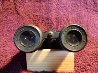 Lemaire Fab Paris Antique Military Field Glasses Binoculars Leather - Wrapped 4