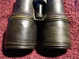 Lemaire Fab Paris Antique Military Field Glasses Binoculars Leather - Wrapped 6