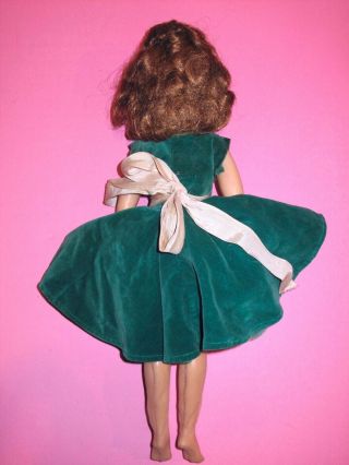 Vintage Ideal Miss Revlon VT - 18 Green Velvet Dress 18 