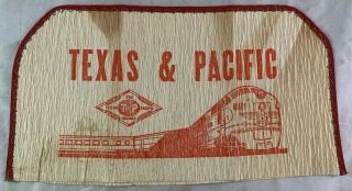 Antique NOS Bag Texas & Pacific T&P Railway Railroad Train Advertising 2