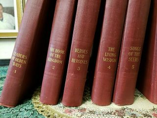 Antique THE MASTER LIBRARY Religious Book SET of Ten Books 1923 Jesus Bible 2