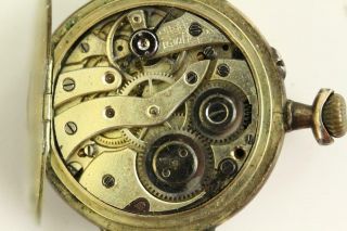 Estate Jewelry Pocket Watch Repair Parts Salvage 800 Silver Gold Plated SW 7
