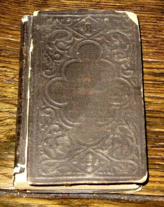 1865 Pocket Holy Bible Civil War Soldier Antique Testament Kechler Monteith
