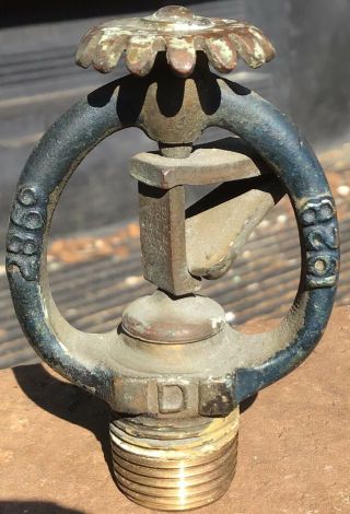 Antique Vintage Brass 1928 Rockwood Fire Sprinkler Head Model D 286 Worchester