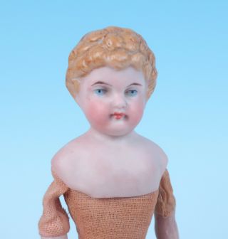 Antique German Bisque Shoulder Head Doll 186 - 6 Parian Germany