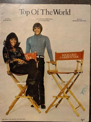 The Carpenters - Top Of The World - Vintage Sheet Music