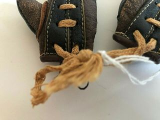 Antique Miniature Leather Boxing Gloves Souvenir Salesman Sample 4