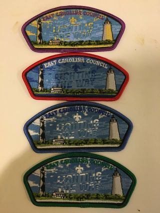4 Csps - East Carolina Council.  All Same Format With Color Change.  Cool Set
