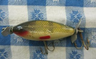 3 Vintage Lures by Creek Chub & a Red/White BassOreno by SouthBend 4
