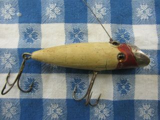 3 Vintage Lures by Creek Chub & a Red/White BassOreno by SouthBend 5