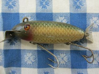 3 Vintage Lures by Creek Chub & a Red/White BassOreno by SouthBend 7
