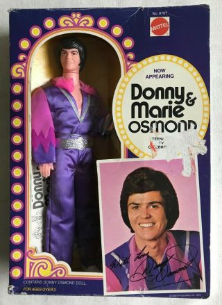 1976 Mattel Vintage 9767 Donnie Donny Osmond 12 " Doll In Opened Box