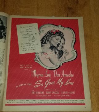 SCREEN GUIDE 1946 Rita Hayworth Clarke Gable Shirley Temple vintage movie 3
