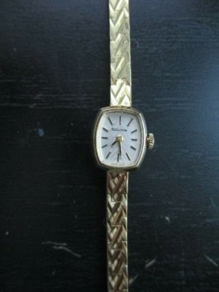 Bulova Ladies Watch,  Made In France,  Gold,  Winds & Runs Perfect,  100 Authentic