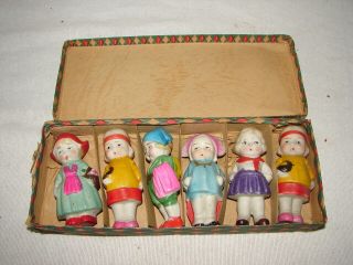 Vintage 6 Bisque Doll Frozen Charlotte Penny Style Japan 3 1/2 Inch Girls