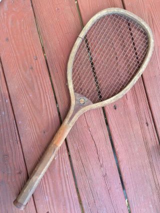 Antique Early 1900s A.  G.  Spalding & Bros.  Greenwood Tennis Racquet