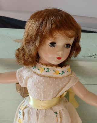1954 Mme.  Alexander Bride Doll With Homemade Clothes Of The Time 14 Inches