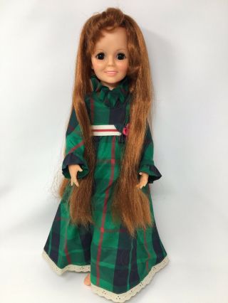 Vintage 1968 Chrissy Doll 19 " Ideal Toy Corp Growing Hair Sleep Eyes Moves