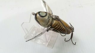 Old Heddon Crazy Crawler Donaly Clip 2100xrs Silver Chin Silver Shore Minnow