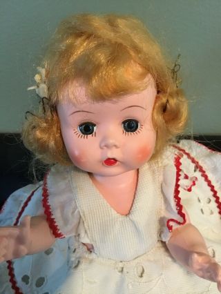 Vintage Littlest Angel Doll R&B Arranbee Hard Plastc Walker 1950 ' s Dressed Doll 2