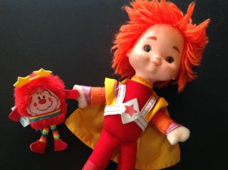 Vintage 1983 Rainbow Brite Red Butler And Romeo Sprite Doll Mattel