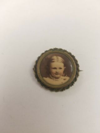 Antique Vintage Mourning Pin