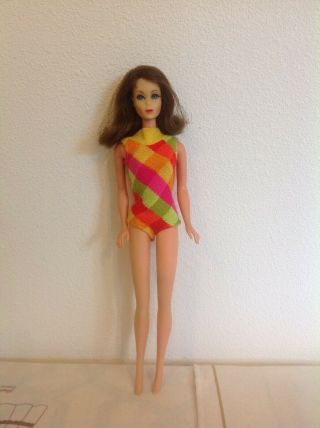 Vintage Brunette Tnt Barbie Marlo Flip