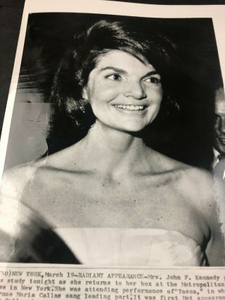 Jacqueline Kennedy Jfk Metropolitan Opera House York 1965 Press Photo