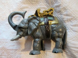 Antique Cast Iron Elephant Mechanical Bank,